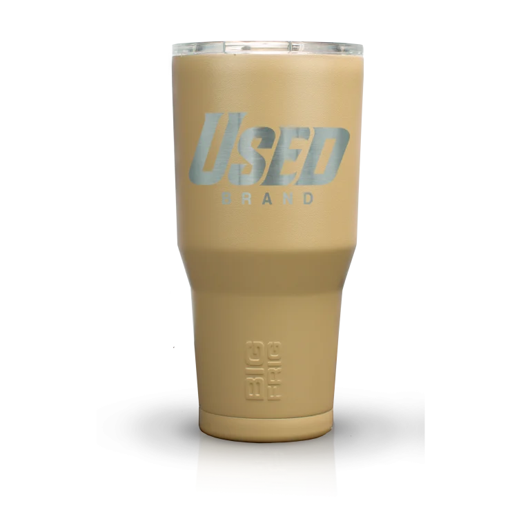 UsedBrand_PrimaryLogo_Laser_30ozSand
