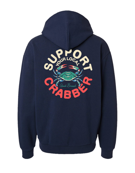 Support Your Local Crabber Hoodie